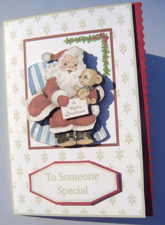 Santa and Bear Card by Davina Rundle