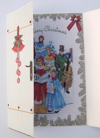 Vintage Christmas Carol Singers, Gatefold by Davina Rundle