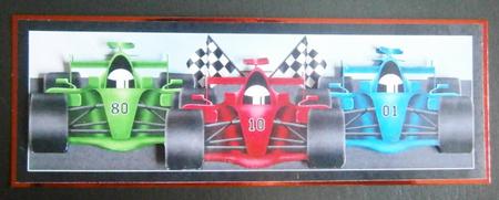 Grand Prix Large Dl Card by Davina Rundle