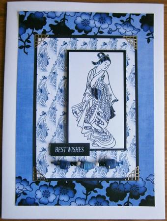 Oriental Girl in Blue by Davina Rundle