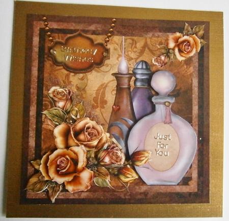Roses & Perfume Step by Step 8x8inch by Davina Rundle