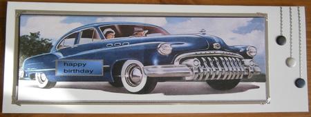 Large Dl Card Vintage Car by Davina Rundle