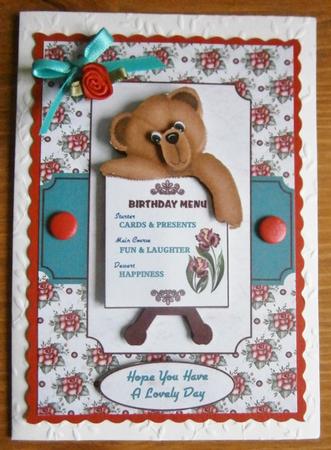 Teddy's Birthday Menu by Davina Rundle