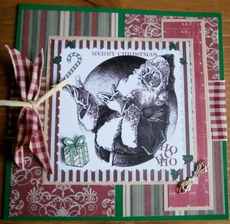 Vintage Santa Christmas Topper by Davina Rundle