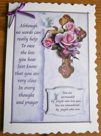 Doves and Roses Sympathy One by Davina Rundle
