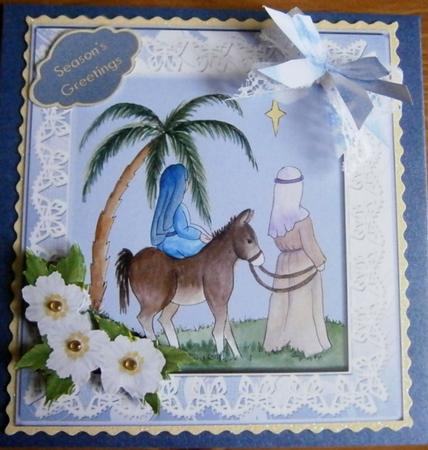 Going to Bethlehem Christmas Decoupage Sheet by Davina Rundle