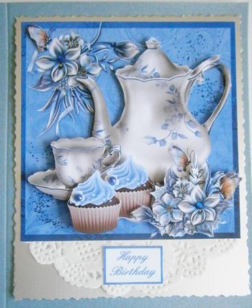 Winter Flowers, Iced Buns and Tea Step by Step by Davina Rundle