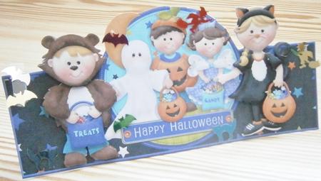 Halloween Over the Top Large Card by Davina Rundle
