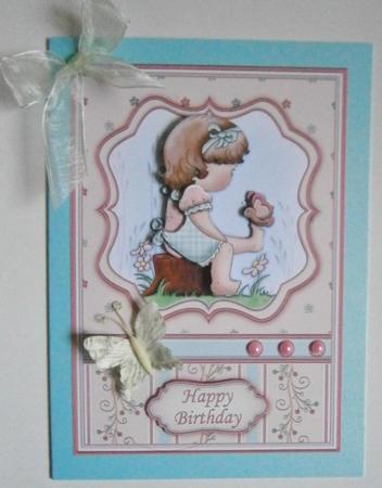 Hello Butterfly Topper and Decoupage by Davina Rundle