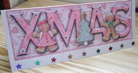 So Sweet Xmas Large Dl Card with Decouapge by Davina Rundle