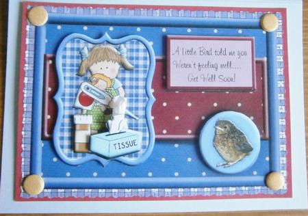 Get Well Soon Little Bird Step by Step Topper by Davina Rundle