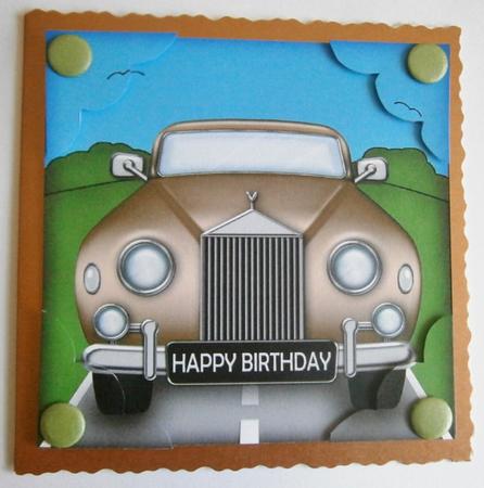 8 x 8 Rolls Royce Scalloped Corner Topper by Davina Rundle
