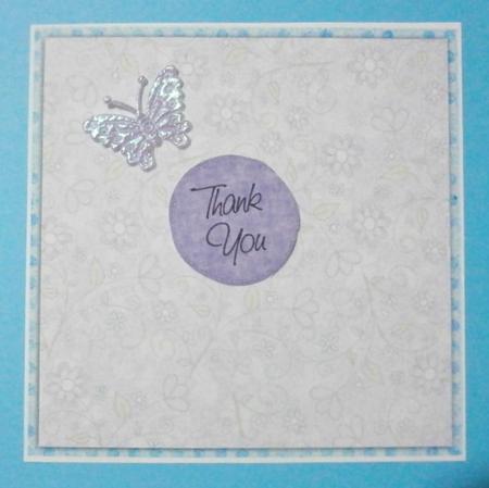 Purple Floral Insert 8x8inch by Davina Rundle