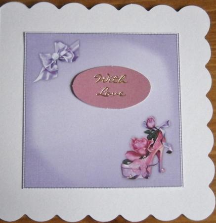 8x8 Sugar Rose Shoe Insert Plate by Davina Rundle