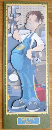 Mechanic Dude Large Vertical Dl by Davina Rundle