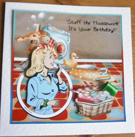Perfect Housewife Stuff the Housework 8x8in Step by Step by Davina Rundle