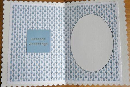 Blue Mini Christmas Tree Insert by Davina Rundle