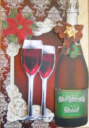 Christmas Cheer Over the Edge Card by Davina Rundle
