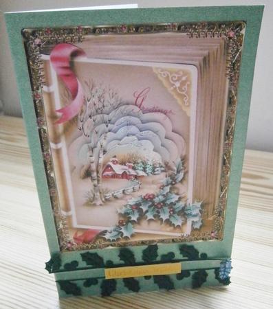 Vintage Christmas House on the Hill by Davina Rundle