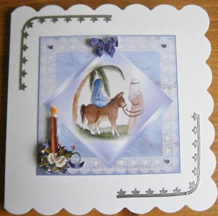 8x8 Mary and Joseph Step by Step Decoupage Topper by Davina Rundle