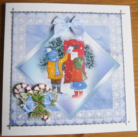 8x8 Posting a Letter Step by Step Decoupage Topper by Davina Rundle