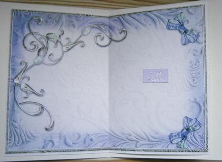 Lavender Opalescent Bouquet A4 Insert by Davina Rundle