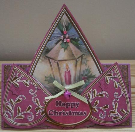 Pink Lantern2 Happy Christmas Teardrop Trio Kit by Davina Rundle