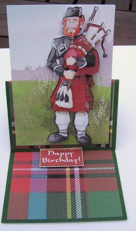 Bagpipe Player Dude. by Davina Rundle