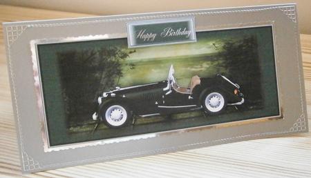 The Green Morgan Card Topper by Davina Rundle