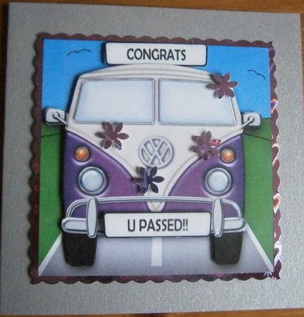 Campervan Quick Card N 3D Decoupage by Davina Rundle