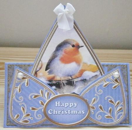 Blue Robin Happy Christmas Teardrop Trio Kit by Davina Rundle