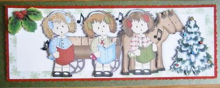 All Girl Carol Singing with Christmas Tree Dl by Davina Rundle