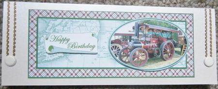 Traction Engine - Dl with Oval Shape by Davina Rundle
