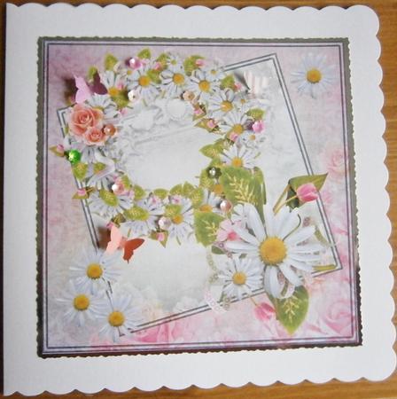 Daisy Daisy 8x8 Square Topper by Davina Rundle