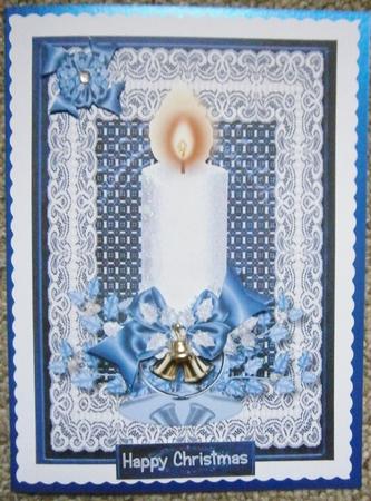 White Christmas Candle by Davina Rundle