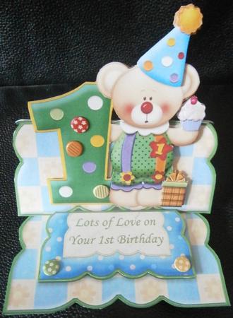 First Birthday Clown Over the Edge Easel Kit by Davina Rundle