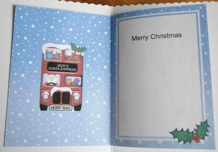 Xmas Santa Express A5 Jack Matching A5 Insert by Davina Rundle