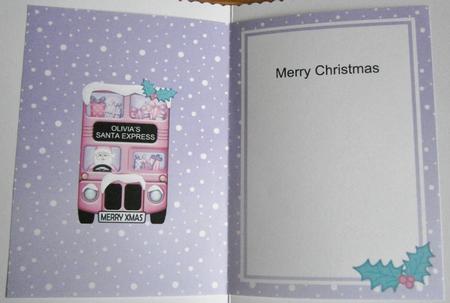 Xmas Santa Express A5 Olivia Matching A5 Insert by Davina Rundle