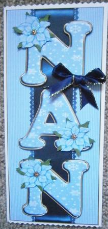 Christmas Nan Dl Topper by Davina Rundle