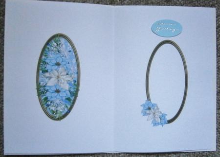 Ice Blue Christmas Mum/mom Insert by Davina Rundle