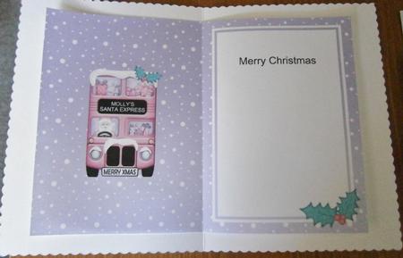Xmas Santa Express A5 Molly Matching A5 Insert by Davina Rundle