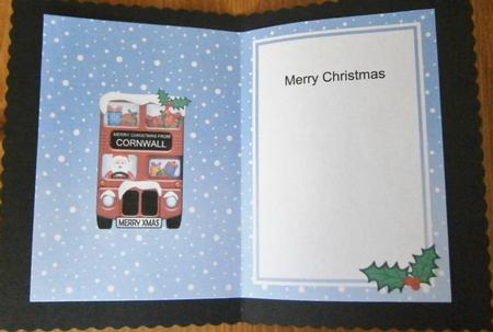 Xmas Santa Express A5 Cornwall Matching A5 Insert by Davina Rundle