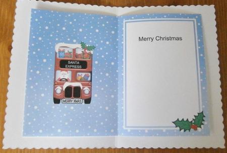 Xmas Santa Express A5 Matching A5 Insert by Davina Rundle