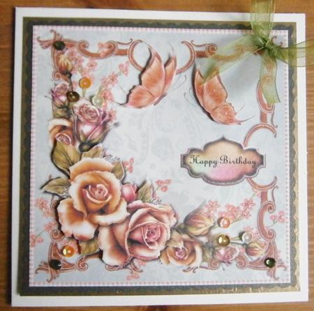 Autumn Birthday Roses by Davina Rundle