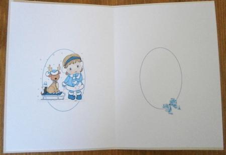 Molly's Reindeer Blue Insert by Davina Rundle