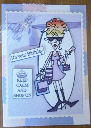 Rita Says Keep Calm Quick Card by Davina Rundle