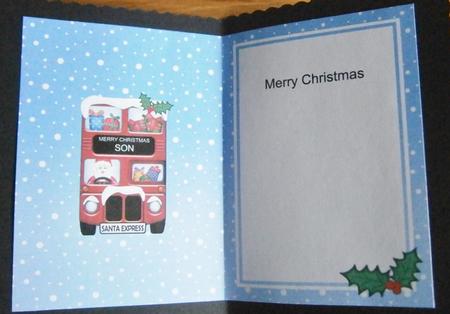 Xmas Santa Express A5 Son Matching A5 Insert by Davina Rundle
