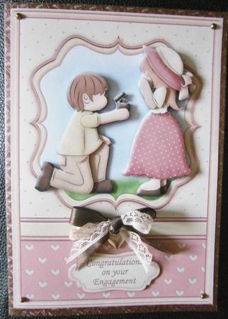 On Your Engagement Topper & Decoupage Insert Available by Davina Rundle