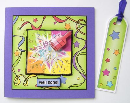 Celebrations Quick Card with Decoupage by Davina Rundle