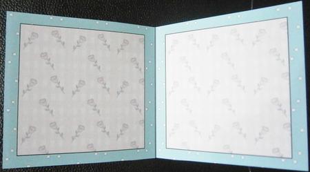 Polka Dots and Roses 5" Square Insert and Greeting Tags Set by Davina Rundle